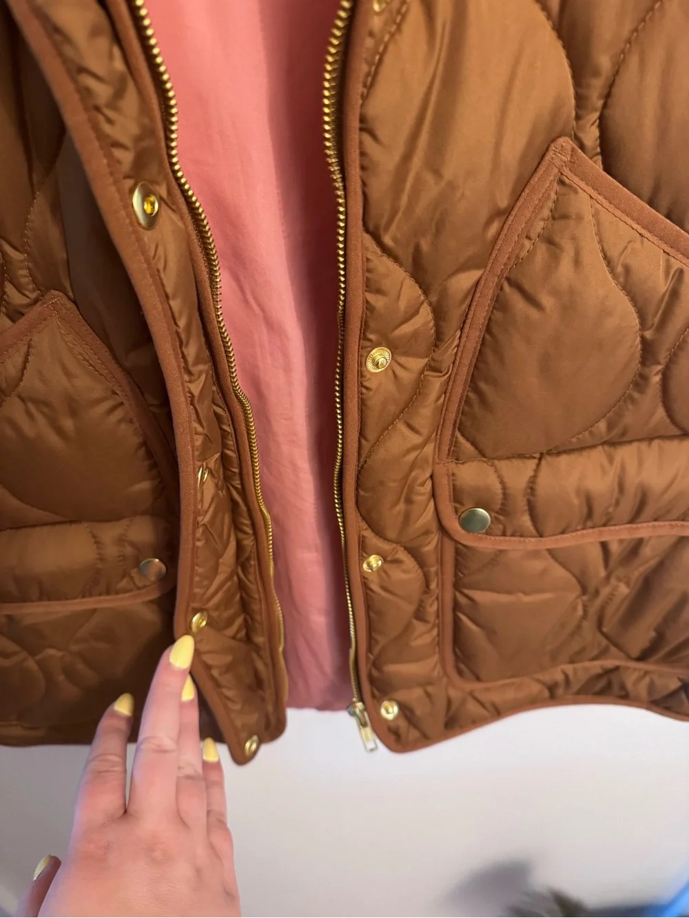 J.Crew Brown Quilted Vest